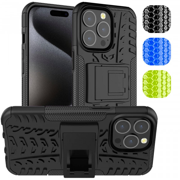 Safers Outdoor Hülle für iPhone 15 Pro Max Case Hybrid Armor Cover Schutzhülle