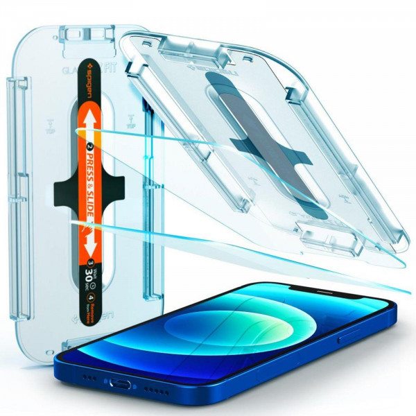 Spigen 2in1 Glasfolien Set für Apple iPhone 12