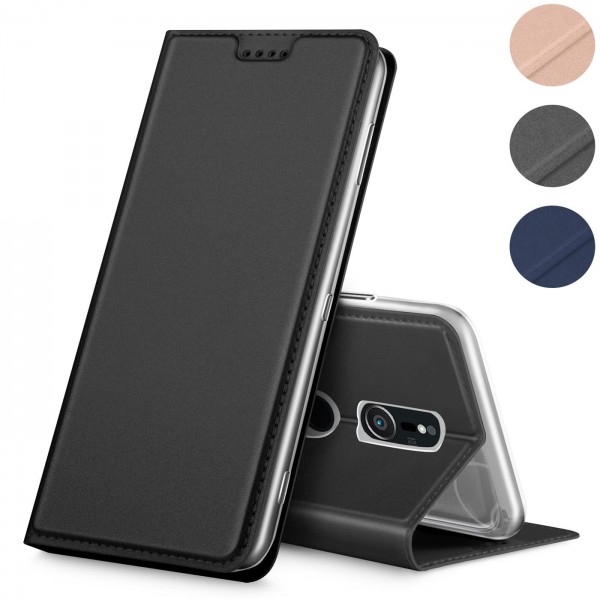 Safers Electro Flip für Sony Xperia XZ2 Hülle Magnet Case Handy Tasche Klapphülle