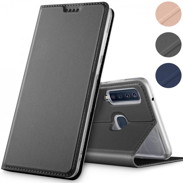 Safers Electro Flip für Samsung Galaxy A9 2018 Hülle Magnet Case Handy Tasche Klapphülle