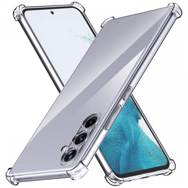Safers Rugged TPU für Samsung Galaxy A34 5G Schutzhülle Anti Shock Handy Case Transparent Cover