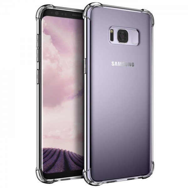 Safers Rugged TPU für Samsung Galaxy S8 Schutzhülle Anti Shock Handy Case Transparent Cover