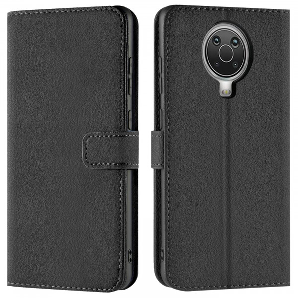 Safers Basic Wallet für Nokia G20 Hülle Bookstyle Klapphülle Handy Schutz Tasche