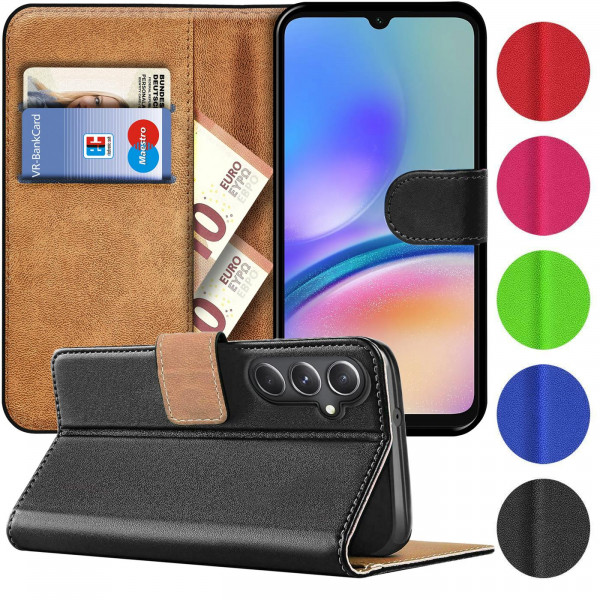 Safers Basic Wallet für Samsung Galaxy A25 5G Hülle Bookstyle Klapphülle Handy Schutz Tasche