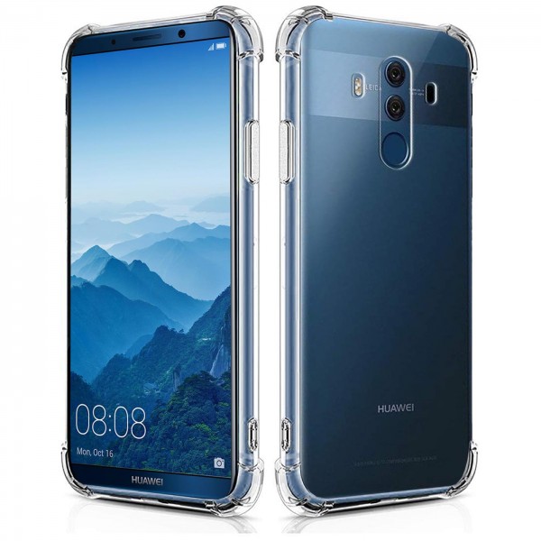 Safers Rugged TPU für Huawei Mate 10 Pro Schutzhülle Anti Shock Handy Case Transparent Cover