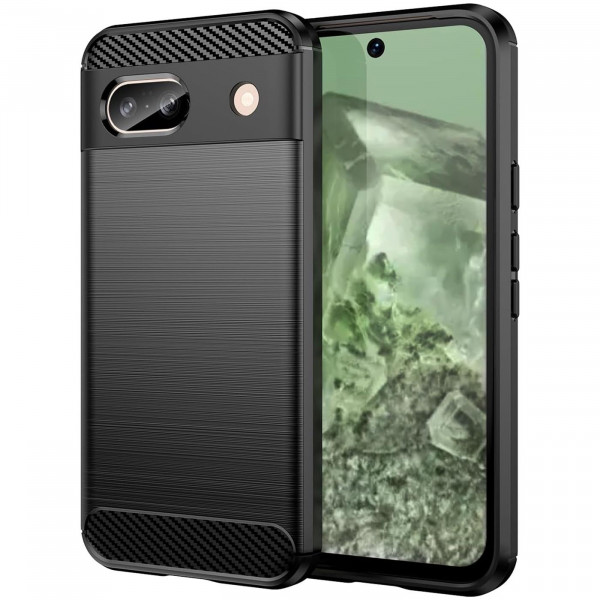 Safers Carbon Hülle für Google Pixel 8a Schutzhülle Handy Case Cover