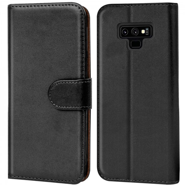 Safers Basic Wallet für Samsung Galaxy Note 9 Hülle Bookstyle Klapphülle Handy Schutz Tasche