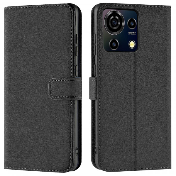 Safers Basic Wallet für ZTE Blade V50 Vita Hülle Bookstyle Klapphülle Handy Schutz Tasche