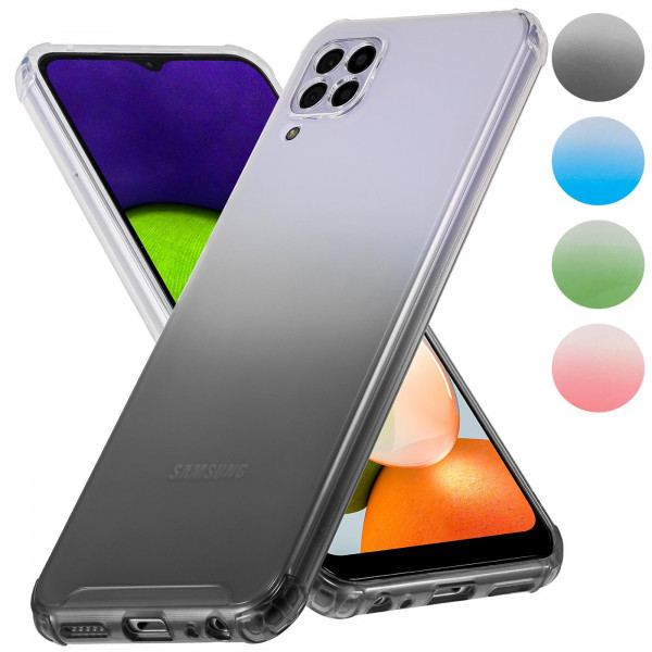 Safers Twilight Hülle für Samsung Galaxy A22 4G / M22 / M32 Farbverlauf Schutzhülle mit Kameraschutz