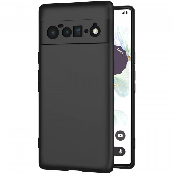 Safers Classic TPU für Pixel 6 Pro Schutzhülle Hülle Schwarz Handy Case