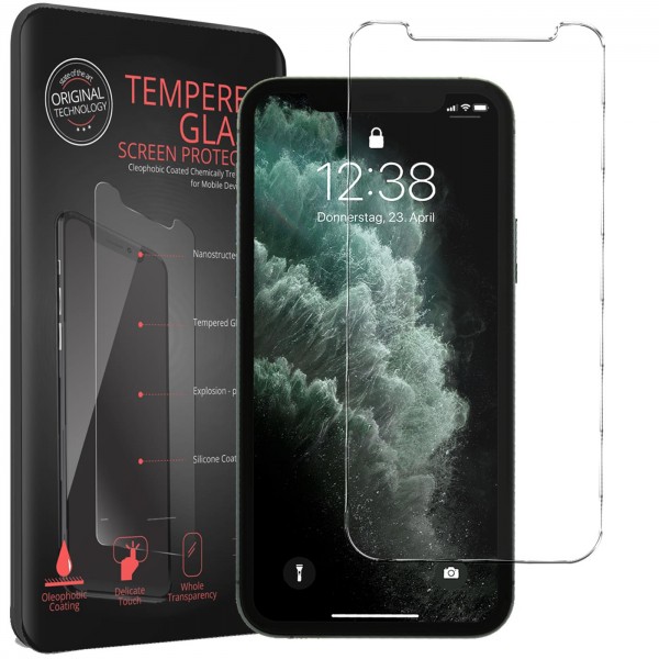 2x Panzerglas für Apple iPhone 11 / XR Glas Folie Schutzfolie