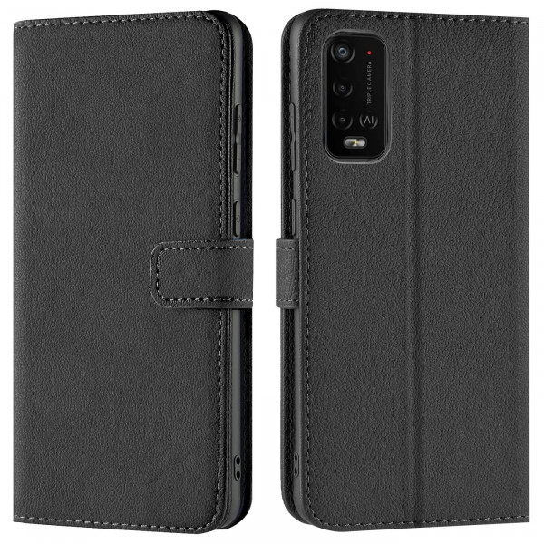 Safers Basic Wallet für Wiko Power U10 / U20 Hülle Bookstyle Klapphülle Handy Schutz Tasche