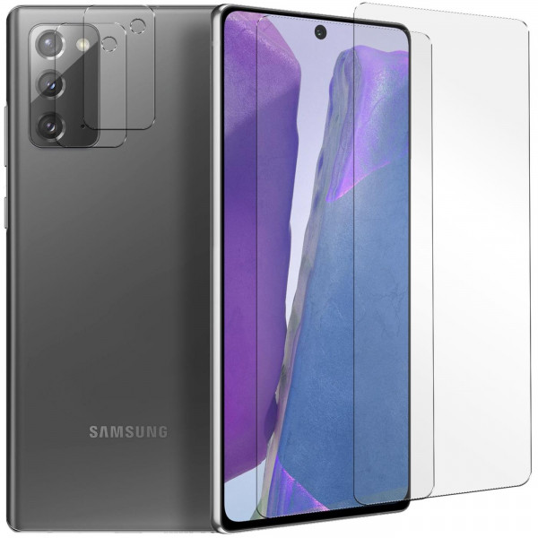 Safers Panzerglas für Samsung Galaxy Note 20 Schutzfolie 2x Kamera Schutzglas Folie 2x Panzerfolie