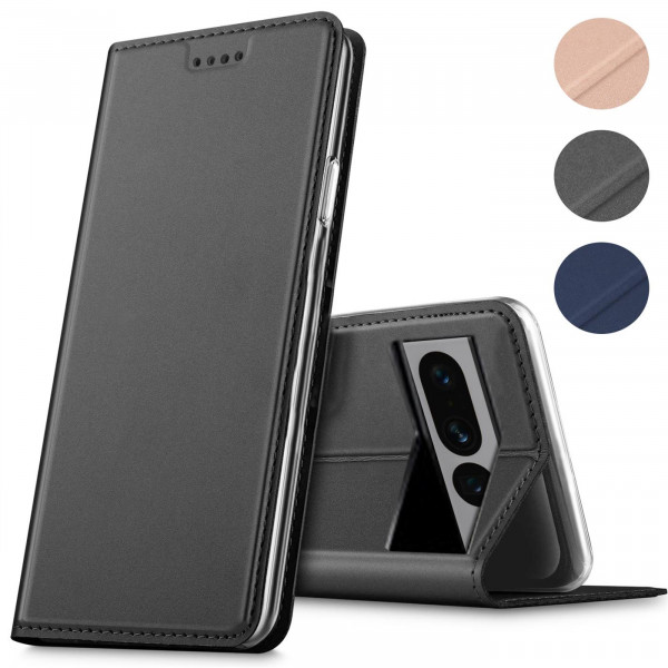 Safers Electro Flip für Google Pixel 7 Pro Hülle Magnet Case Handy Tasche Klapphülle