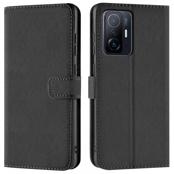 Safers Basic Wallet für Xiaomi 11T / 11T Pro Hülle Bookstyle Klapphülle Handy Schutz Tasche