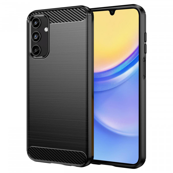 Safers Carbon Hülle für Samsung Galaxy A15 4G / 5G Schutzhülle Handy Case Cover