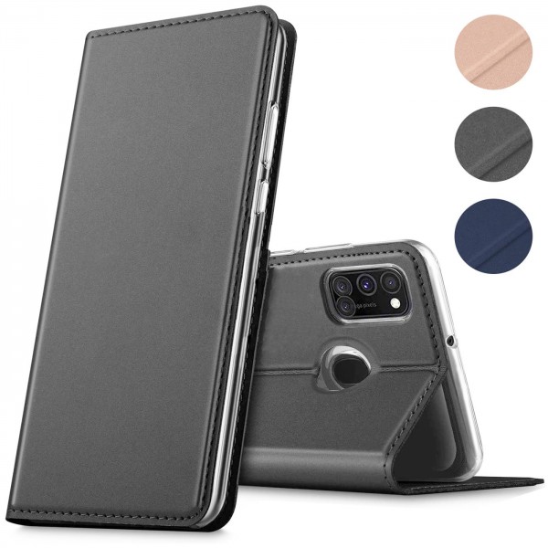 Safers Electro Flip für Samsung Galaxy A21s Hülle Magnet Case Handy Tasche Klapphülle