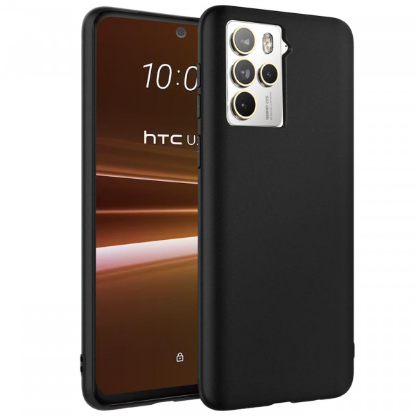 Safers Classic TPU für HTC U23 Pro Schutzhülle Hülle Schwarz Handy Case