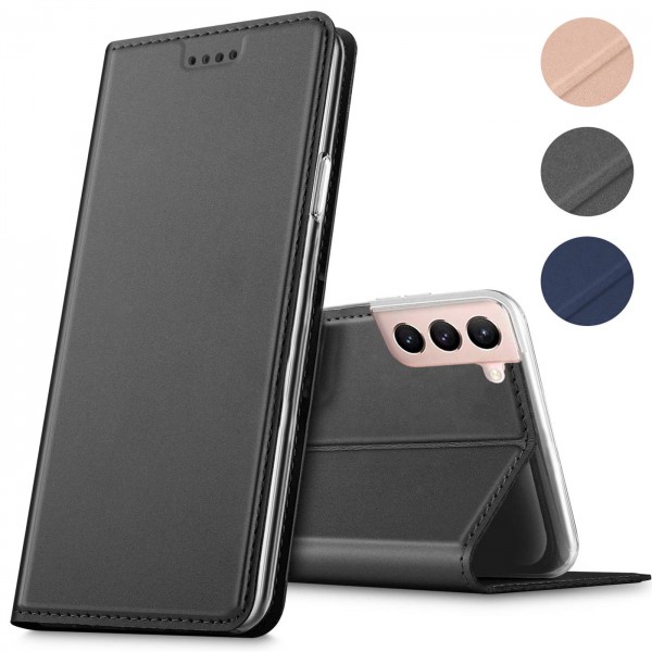Safers Electro Flip für Samsung Galaxy S21 Plus Hülle Magnet Case Handy Tasche Klapphülle