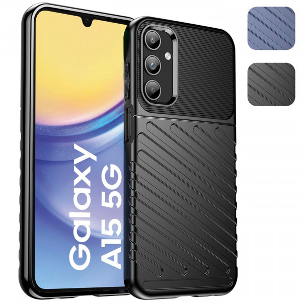 Thunder Case für Samsung Galaxy A15 4G / 5G Hülle rutschfeste TPU Schutzhülle