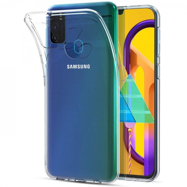 Safers Zero Case für Samsung Galaxy M31 Hülle Transparent Slim Cover Clear Schutzhülle