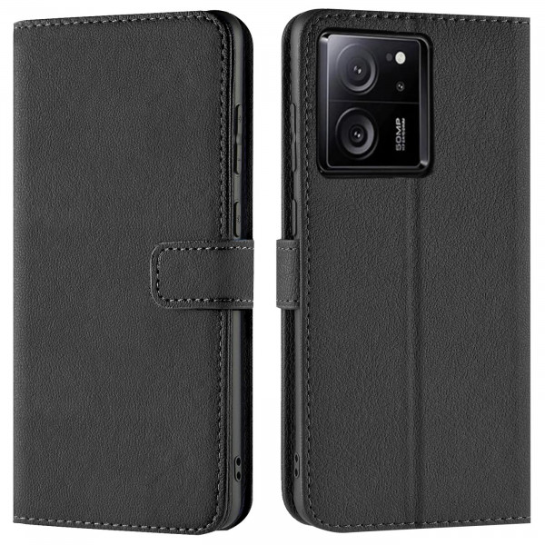 Safers Basic Wallet für Xiaomi 13T / 13T Pro Hülle Bookstyle Klapphülle Handy Schutz Tasche
