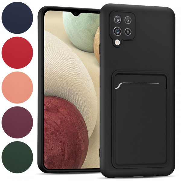 Safers Card Case für Samsung Galaxy A42 5G Hülle Schutzhülle mit Kartenfach Slim Cover