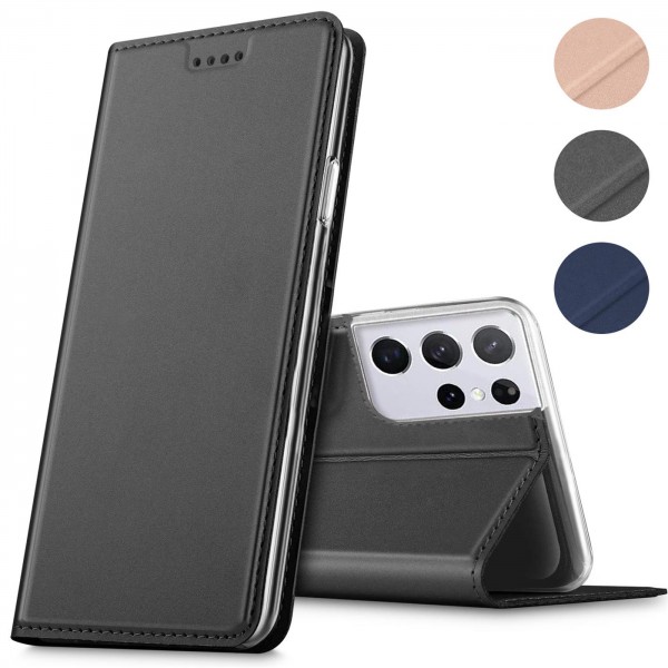 Safers Electro Flip für Samsung Galaxy S21 Ultra Hülle Magnet Case Handy Tasche Klapphülle