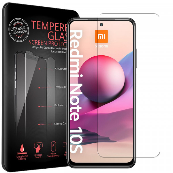 2x Panzerglas für Xiaomi Redmi Note 10 / 10s Glas Folie Schutzfolie