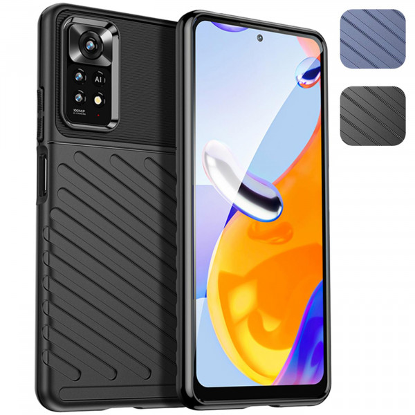 Thunder Case für Xiaomi Redmi Note 11 Pro / Pro 5G Hülle rutschfeste TPU Schutzhülle