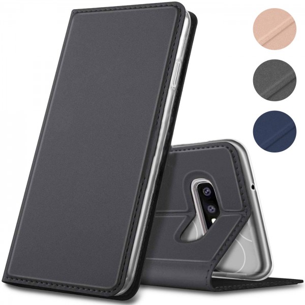 Safers Electro Flip für Samsung Galaxy S10e Hülle Magnet Case Handy Tasche Klapphülle