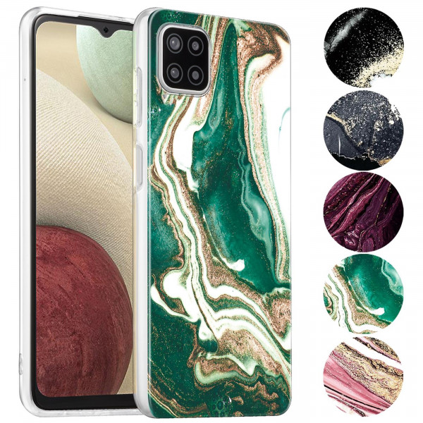 Safers Sand Case für Samsung Galaxy A22 5G Hülle Marmor Motiv Slim Cover