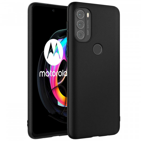 Safers Classic TPU für Motorola Moto G71 5G Schutzhülle Hülle Schwarz Handy Case