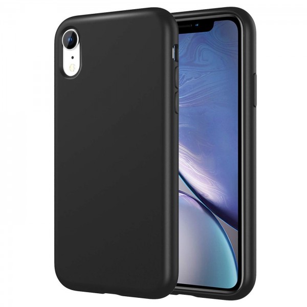 Safers Classic TPU für Apple iPhone XR Schutzhülle Hülle Schwarz Handy Case