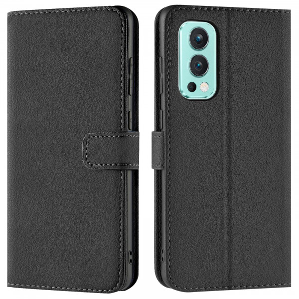 Safers Basic Wallet für OnePlus Nord 2 5G Hülle Bookstyle Klapphülle Handy Schutz Tasche