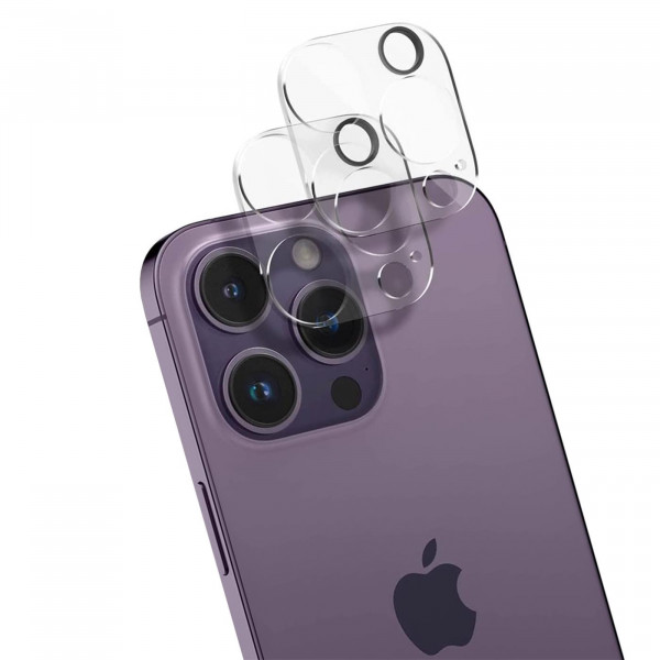 Safers Kameraschutz 2x Glas für iPhone 14 Pro Schutzglas Kamera Linsen Schutzfolie