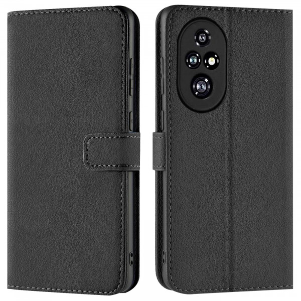 Safers Basic Wallet für Honor 200 Hülle Bookstyle Klapphülle Handy Schutz Tasche