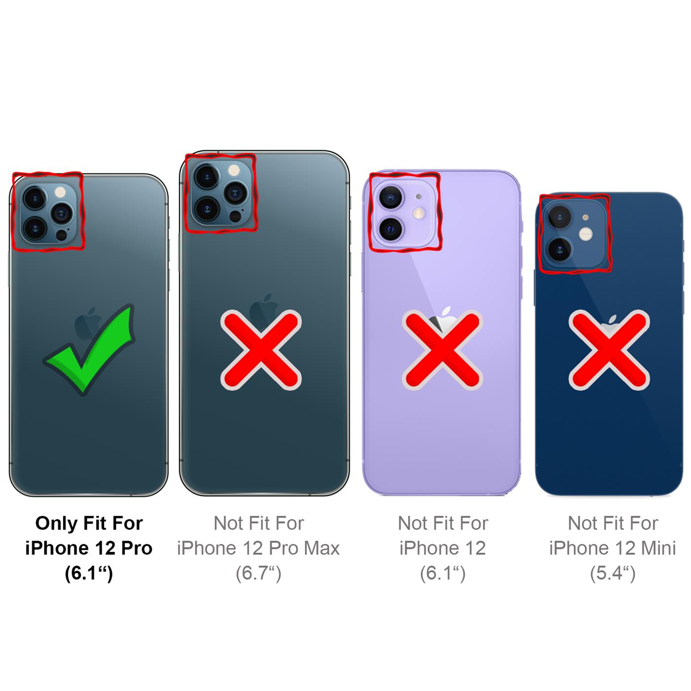 Magnet Case für Apple iPhone 12 / 12 Pro (6.1) Hülle Schutzhülle Handy  Cover Slim Klapphülle Slim