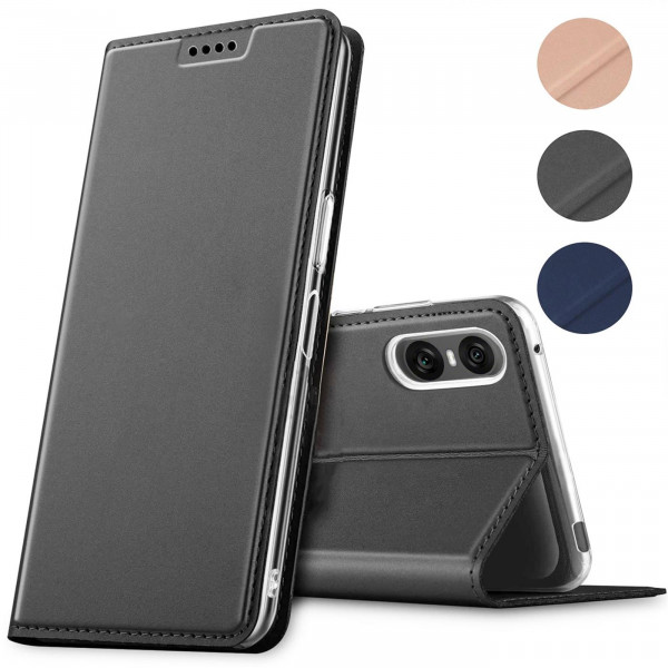 Safers Electro Flip für Sony Xperia 10 VI Hülle Magnet Case Handy Tasche Klapphülle