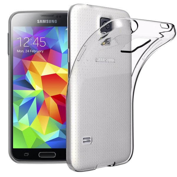 Safers Zero Case für Samsung Galaxy S5 Hülle Transparent Slim Cover Clear Schutzhülle