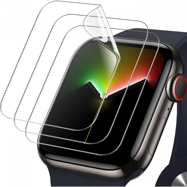 Safers Clear Schutzfolie für die Apple Watch 7 / 8 / 9 - 45mm - 2er Pack