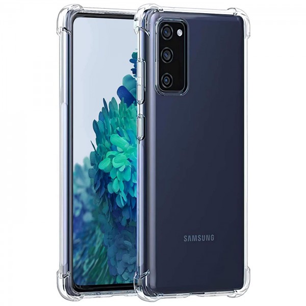 Safers Rugged TPU für Samsung Galaxy S20 FE Schutzhülle Anti Shock Handy Case Transparent Cover
