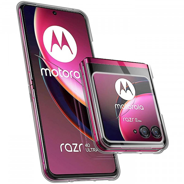 Safers Zero Case für Motorola Razr 40 Ultra Hülle Transparent Slim Cover Clear Schutzhülle