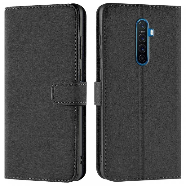 Safers Basic Wallet für Realme X2 Pro Hülle Bookstyle Klapphülle Handy Schutz Tasche