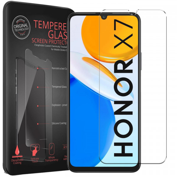2x Panzerglas für Honor X7 Glas Folie Schutzfolie