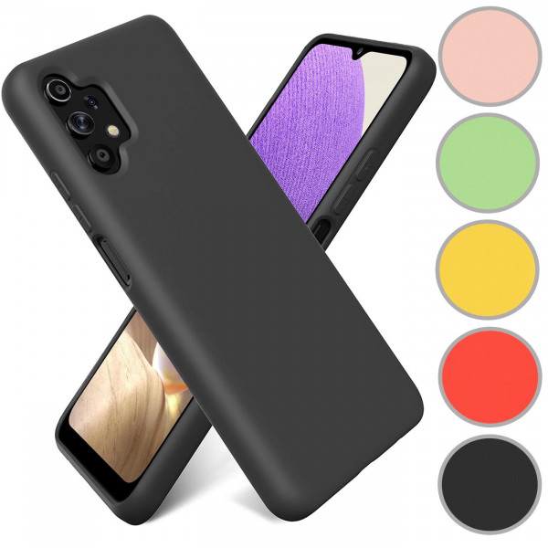 Safers Color TPU für Samsung Galaxy A13 4G Hülle Soft Silikon Case mit innenliegendem Stoffbezug