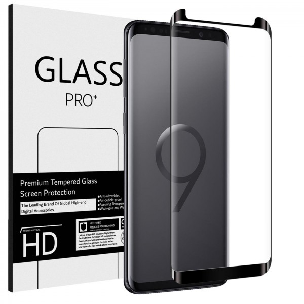 Safers Full Screen Panzerglas für Samsung Galaxy S9 Plus Schutzfolie Glas Vollbild