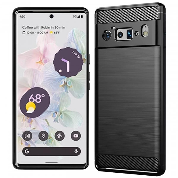 Safers Carbon Hülle für Google Pixel 6 Pro Schutzhülle Handy Case Cover