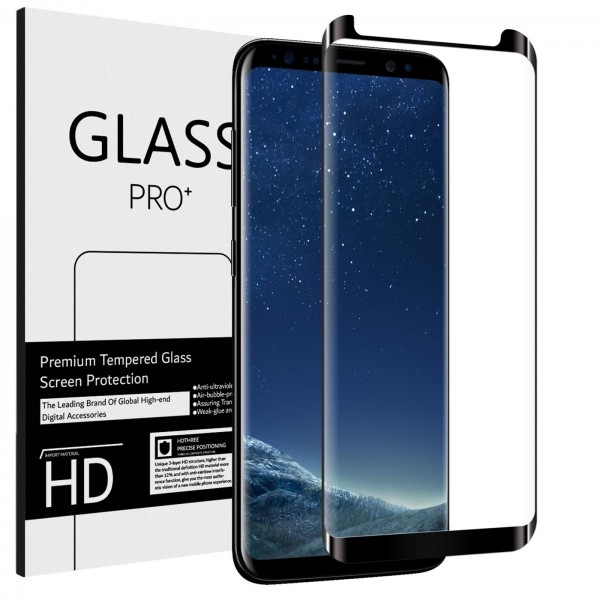 Safers Full Screen Panzerglas für Samsung Galaxy S8 Plus Schutzfolie Glas Vollbild