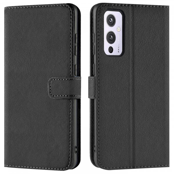 Safers Basic Wallet für OnePlus 9 Hülle Bookstyle Klapphülle Handy Schutz Tasche